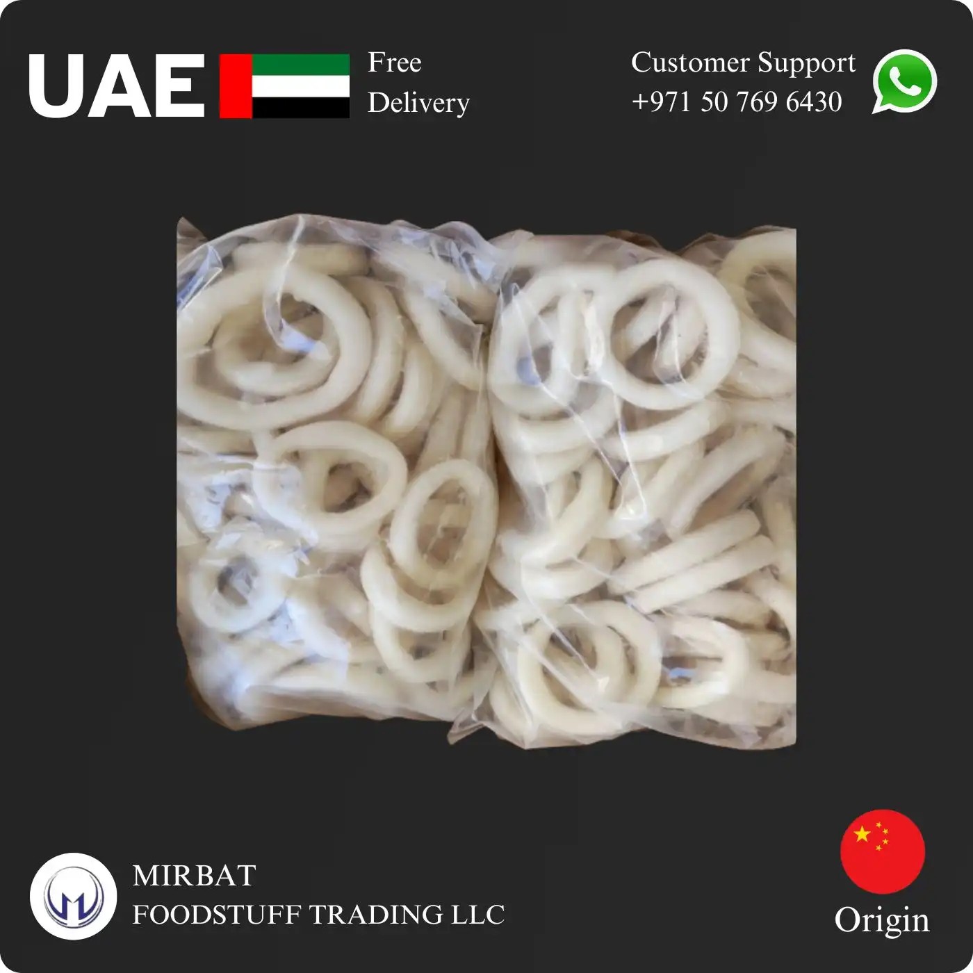 Foodstuff Supplier Frozen Squid Rings price in Ab Dhabi