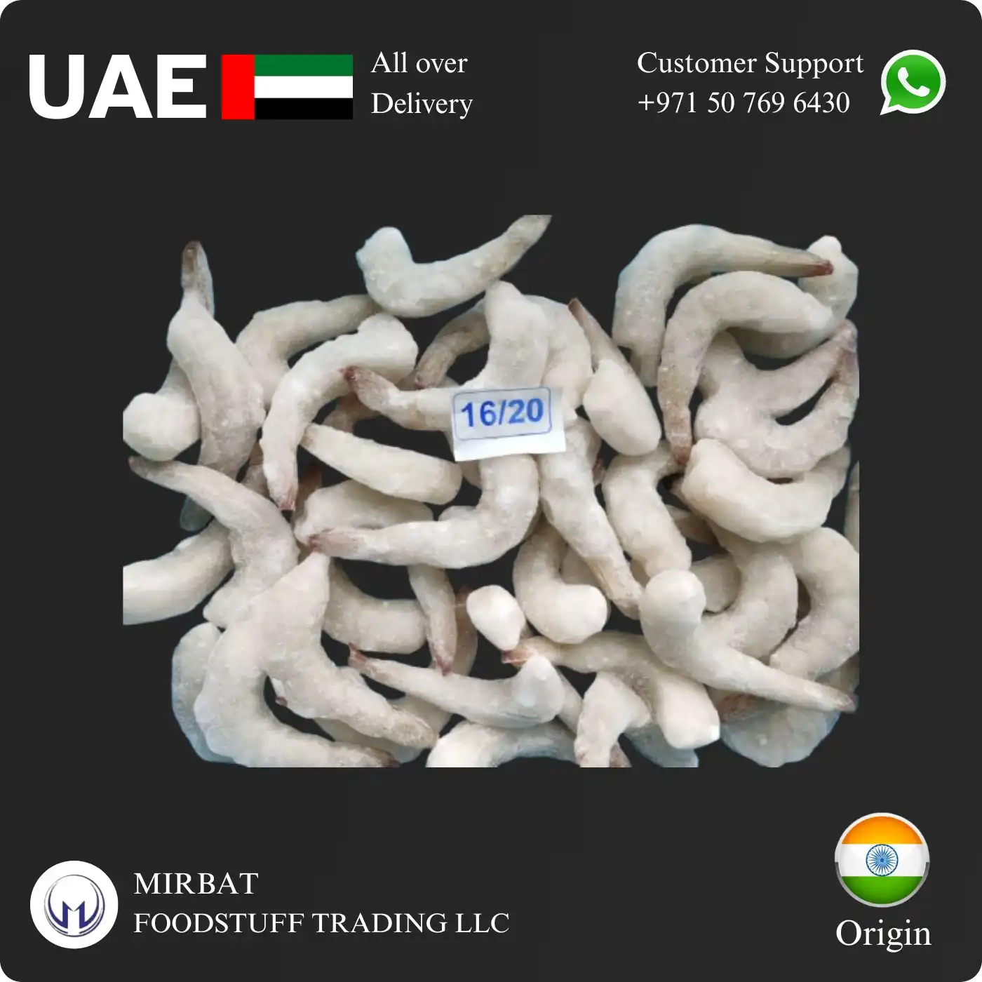 Foodstuff Supplier Shrimps PD 16/20 price in UAE