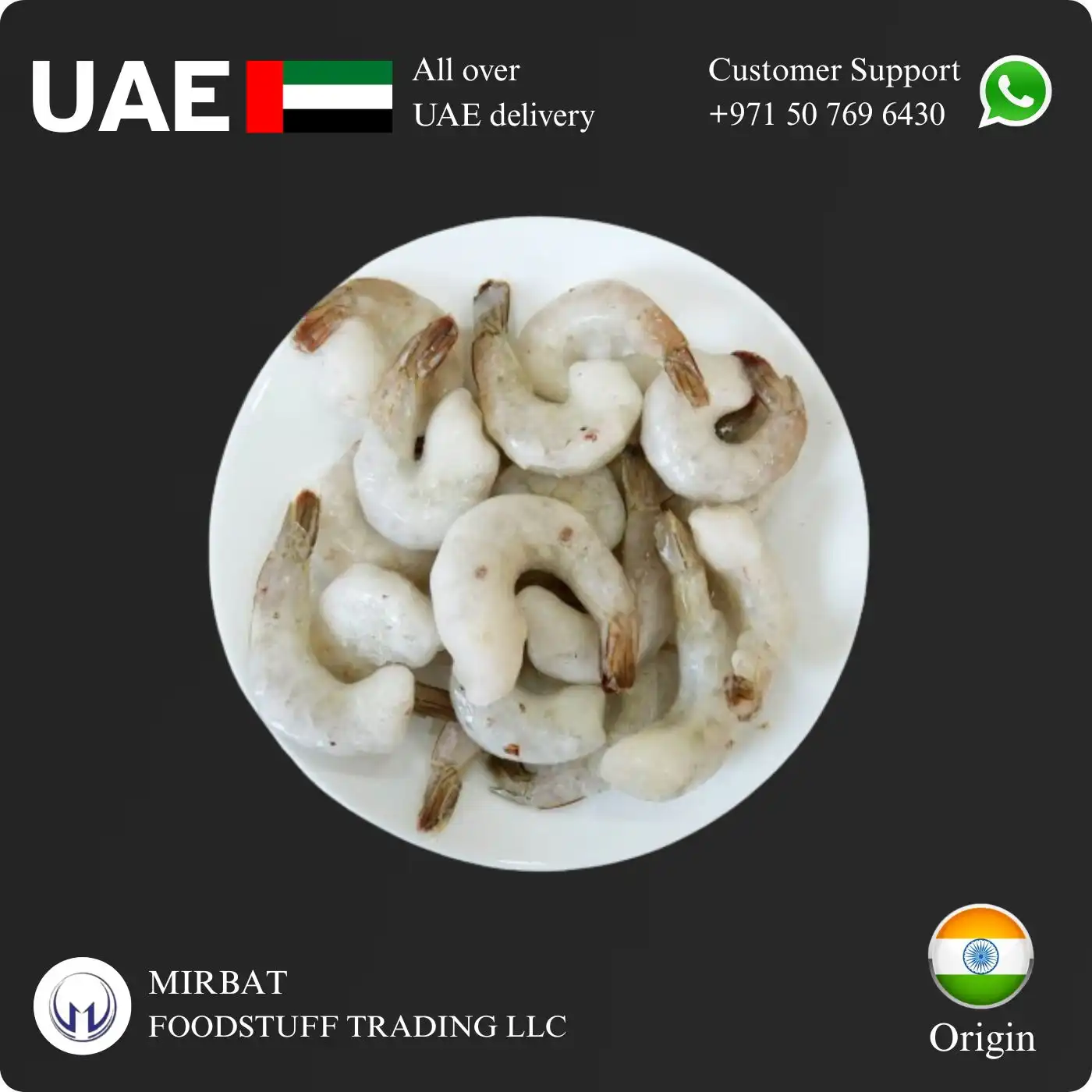 Foodstuff Supplier Shrimps PD Tail on 26/30 price in Dubai