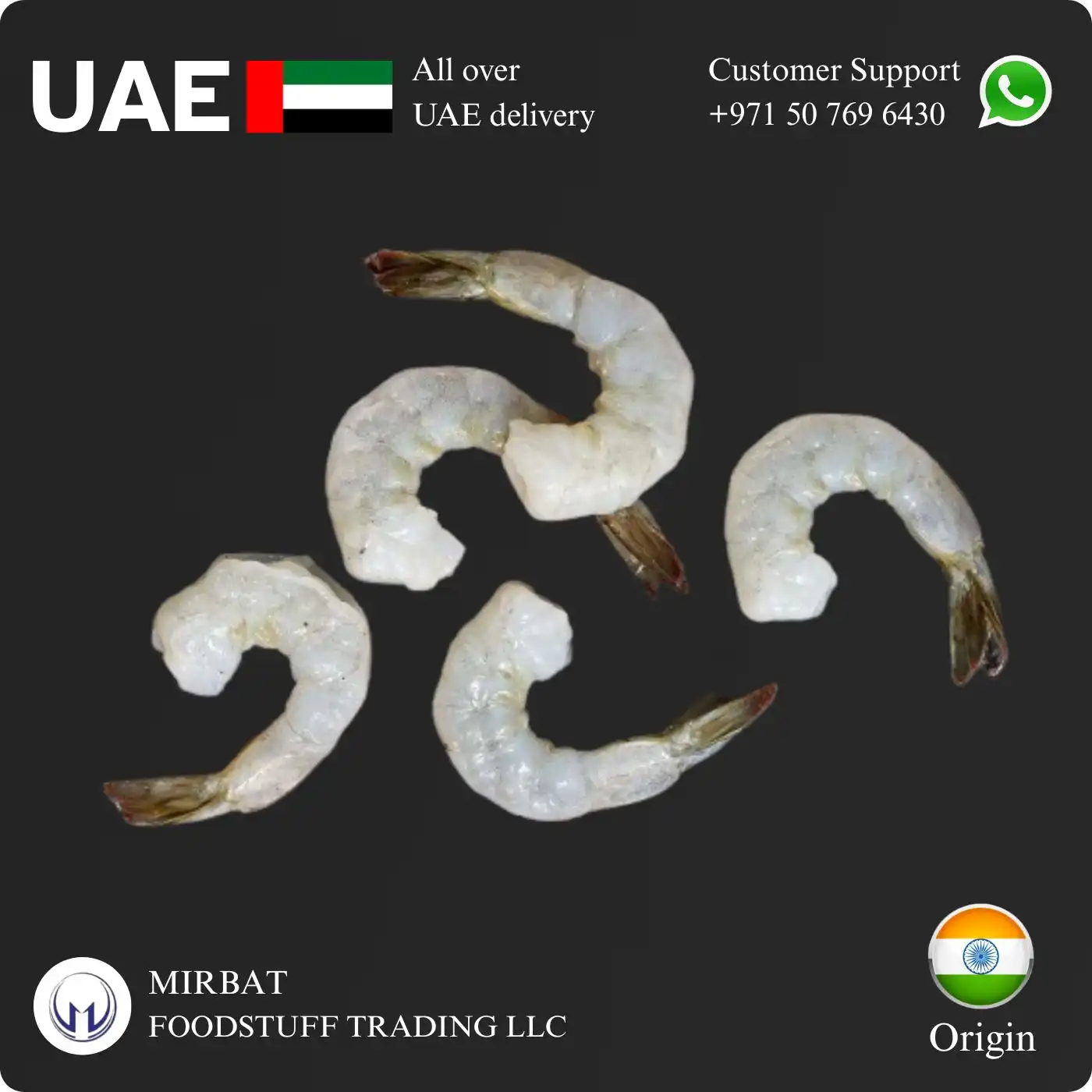 Foodstuff Supplier Shrimps PD Tail on 41/50 price in UAE