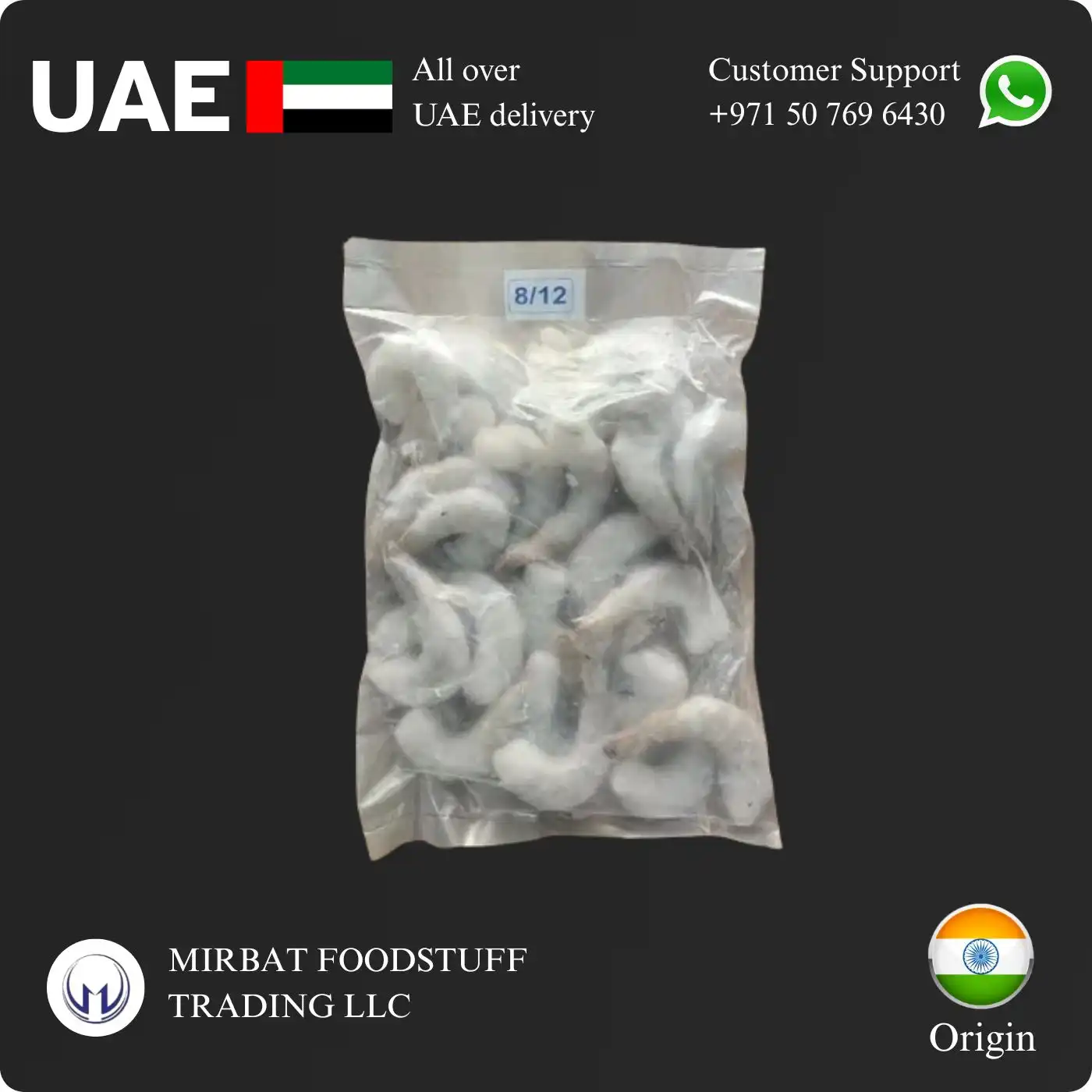 Foodstuff Supplier Shrimps PD Tail on 8/12 price in UAE