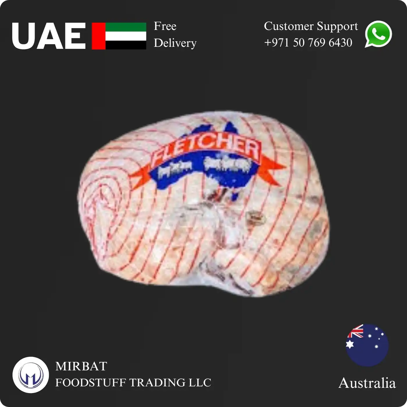 Foodstuff Supplier Mutton Leg Boneless Fletcher Brand Supplier in UAE