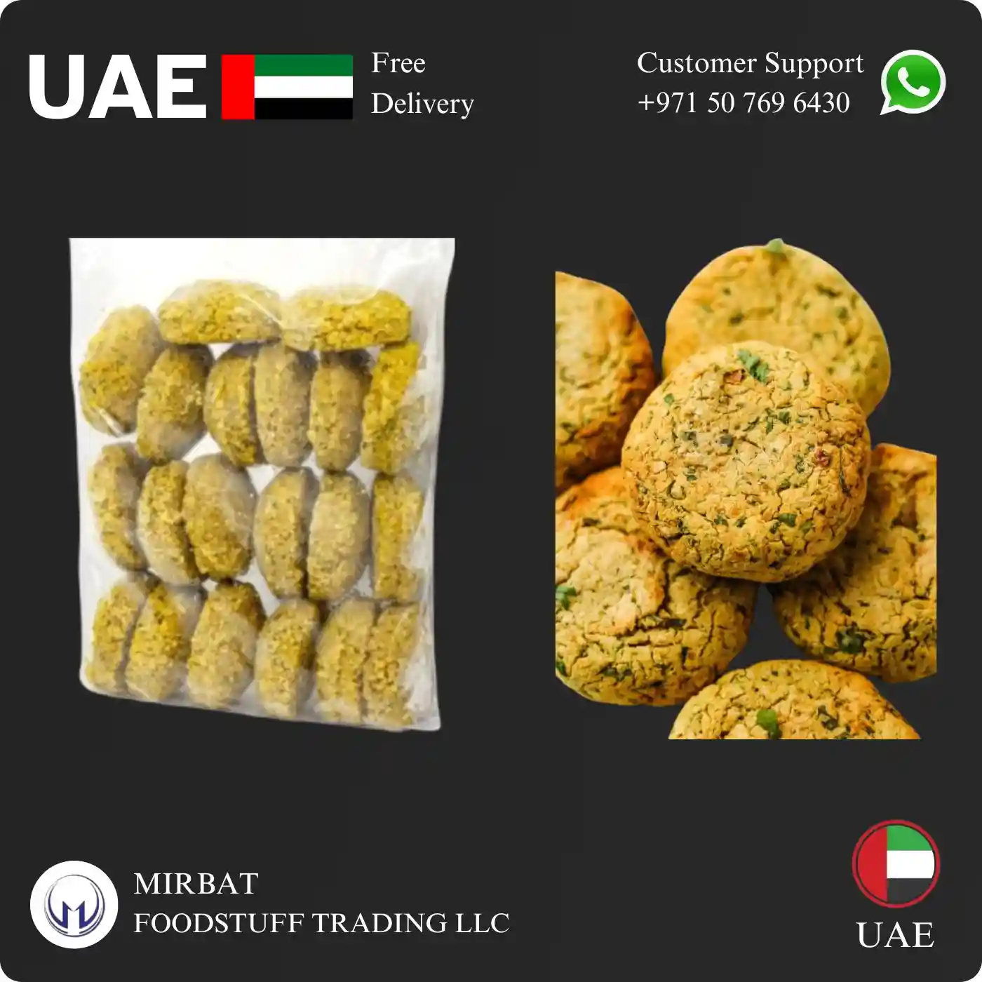 Foodstuff Supplier Frozen Vegetables Felafel price in UAE