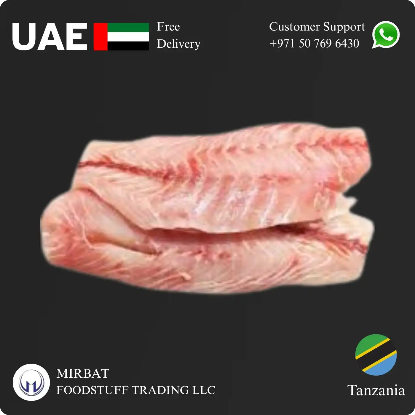 Foodstuff Supplier Frozen Nile Purch Fillet 500-1000g size Glazed price in UAE